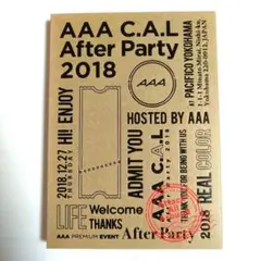 AAA C.A.L After Party 2018 Blu-ray
