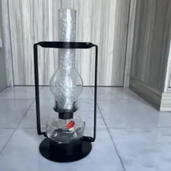 北一硝子 小樽 オイルランプ 火灯器 水色 フリル レトロ ヴィンテージ Amazon.co.jp: 小樽 北一硝子 オイルランプ レトロ アルコール
