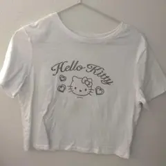韓国 SPAO Hello Kitty キティ ビジュー 半袖白Tシャツ S
