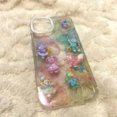 iPhone13 14 ケース　ディズニー　ダッフィーフレンズ　カラフルハピネス