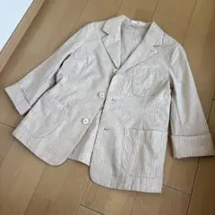 極美品　45r 夏コットンジャケット　生成り　羽織り