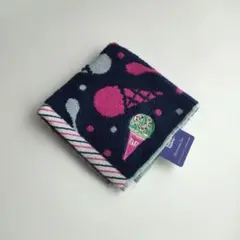 新品　アフタヌーンティー×サーティーワン　アイスクリーム刺繍　タオルハンカチ