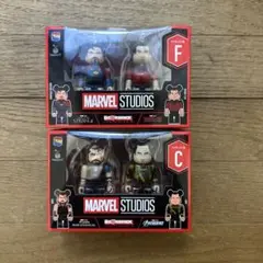 C賞 F賞 MARVEL Happyくじ BE@RBRICK ベアブリック