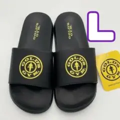 ゴールドジム しまむらコラボ サンダル L ロゴ