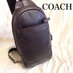 COACH コーチ パッチワーク ショルダーバッグ シグネチャー ブラウン