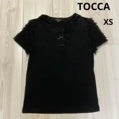 TOCCA トッカ★半袖カットソー リボン 袖フリル 襟