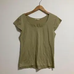 Spick and Span カーキ　レースTシャツ　薄手　M