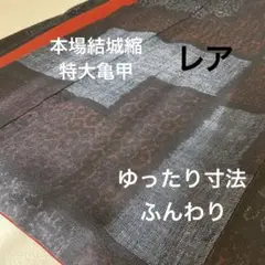 ⭐︎本場結城縮⭐︎大胆な亀甲⭐︎珍品⭐︎多色絣⭐︎