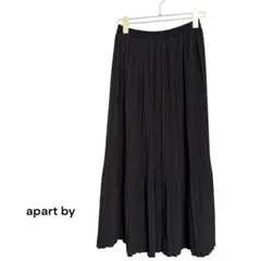apart by lowrys ブラック プリーツロングスカート Fサイズ