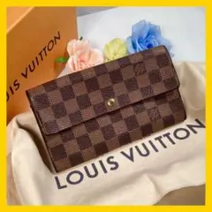 ルイヴィトン ダミエ ポルトモネ クレディ メンズレディース 男女共用 長財布