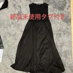 ノースリーブ　ロング　ワンピース S