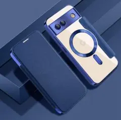 【新品未使用】 GooglePixel9a 手帳ケース ネイビー