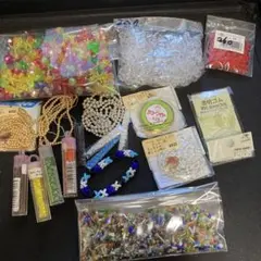 カラフルビーズと手芸材料セット