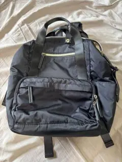 【美品】アフタヌーンティー黒 ナイロン リュック