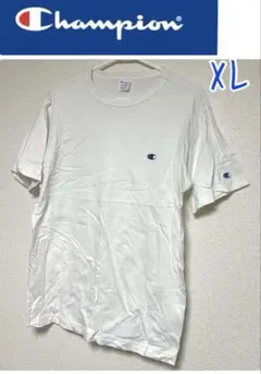 Champion XL ホワイト Tシャツ　コットン100%
