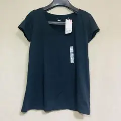 新品 UNIQLO ユニクロ プレミアムコットン ウォッシュクルーネックT 半袖
