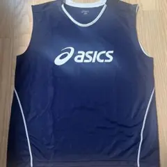 asics ネイビー タンクトップ