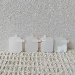 スマートウォッチ保護フィルム 4枚 3.4×4.2cm 、3.4×4cm
