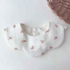 もくもくスタイ ハンドメイドスタイ ガーゼ生地 くま