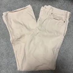 UNIQLO ピンク　ストレートデニム　25(63.5センチ)
