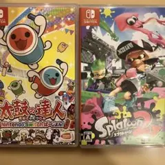 任天堂スイッチ用ソフト 太鼓の達人＆スプラトゥーン2
