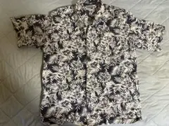 Kerry Kenny アロハシャツ 紺色ベースcotton Lサイズ