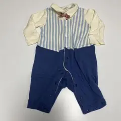 襟付きロンパース　蝶ネクタイ　70cm シシュノン