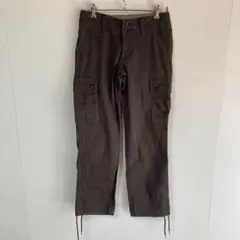 ◯サムシング　ダークグレー　カーゴパンツ サイドポケット付き