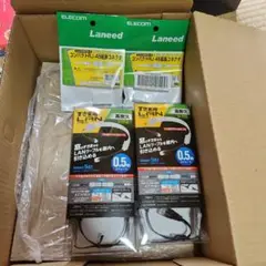 スキマ用LANケーブル+延長コネクタ