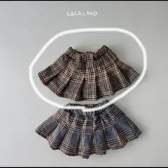 lalaland チェックスカート S