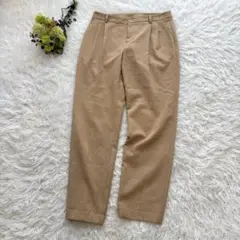 グリーンレーベルリラクシング　パンツ　(38)　ベージュ　無地　オフィスカジュア