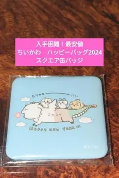 【入手困難！最安値】ちいかわ　ハッピーバッグ　缶バッジ