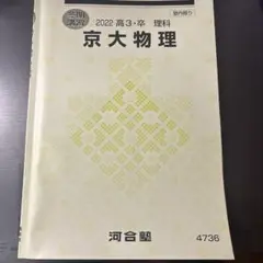 京大物理 2022 冬期講習 テキスト 解説プリント付き