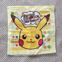 ポケモン　ピカチュウ　タオルハンカチ