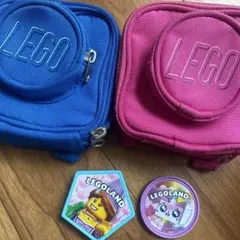LEGO ボディバッグ 青とピンク セット