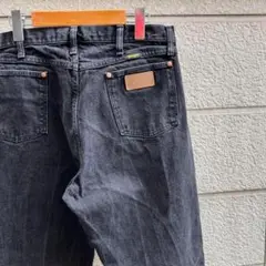 90s USA製 ラングラー スーパーブラック 黒デニム 35 vintage