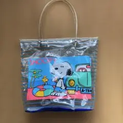 スヌーピー透明トートバッグ　昭和レトロ