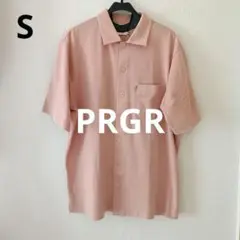 PRGR 半袖シャツ Sサイズ ピンク 古着 日本製