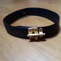【お値下げ】【希少】シャネルレザーベルト