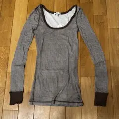 A&F ブラウン系 長袖Tシャツ L 新品・タグ付き