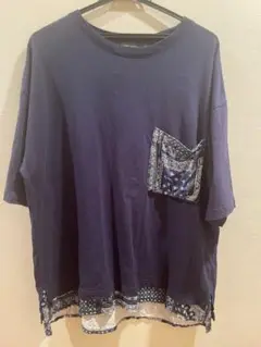 NIKO AND Tシャツ　ネイビー　M