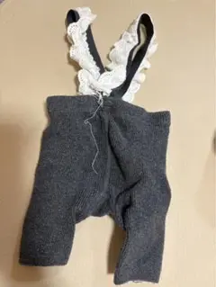 70グレー ニット スパッツ レース 赤ちゃん