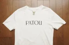 大人気 PATOU オーガニックコットン パトゥロゴTシャツ S 白
