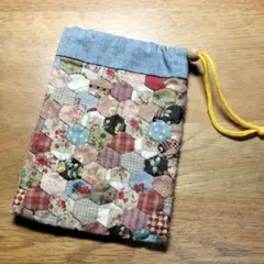 小物袋　パッチワーク