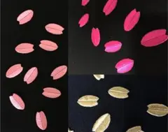 花びら　桜　【5枚１セット】　アイロンワッペン 刺しゅう オーダー