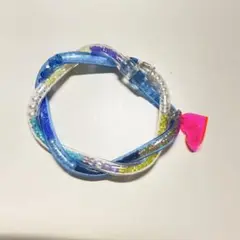 バングル ブレスレット ビーズ パール カラフル