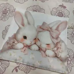 うさぎちゃんパネルの6重ガーゼミニハンカチ