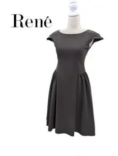 ルネ Rene ストレッチフレアワンピース