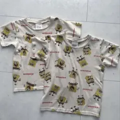 スポンジボブ Tシャツ 2枚セット 100cm110cm