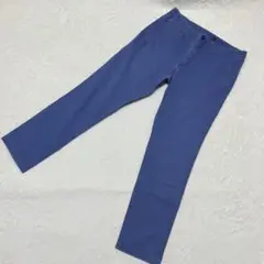 【美品】GAP スリムチノパン 31×30 ブルー ギャップ ストレッチパンツ